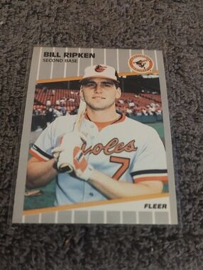 Bill Ripken Baltimore Orioles Baseball Card - Fleer Black Tape Card